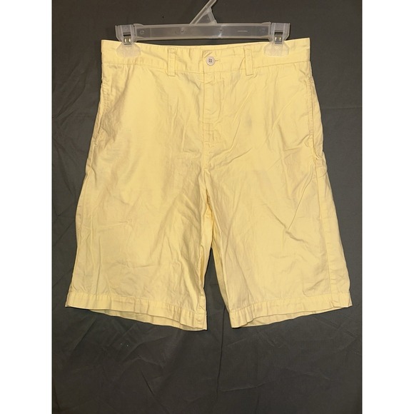 Vineyard Vines Breaker Shorts Women's 18 Classic Fit Yellow Chino - Picture 2 of 4